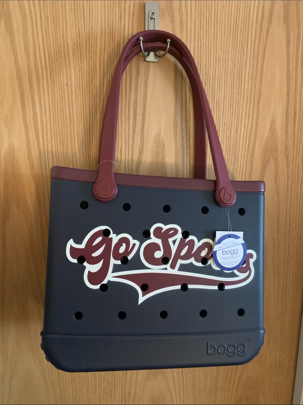 Baby Bogg “Go Sports” Navy and Burgundy Tote Bag